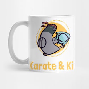 Karate & Ki Pigeon Monk Design Mug